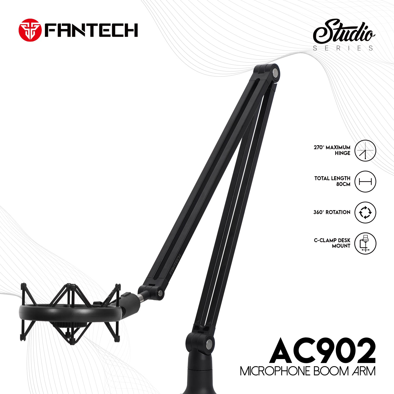 Fantech Boom Arm AC902s Microphone Stand Fantech Boom Arm AC902s Microphone Stand